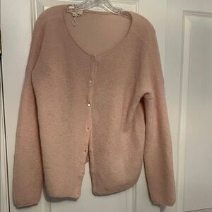 Sézane Blush Button-Up Cardigan